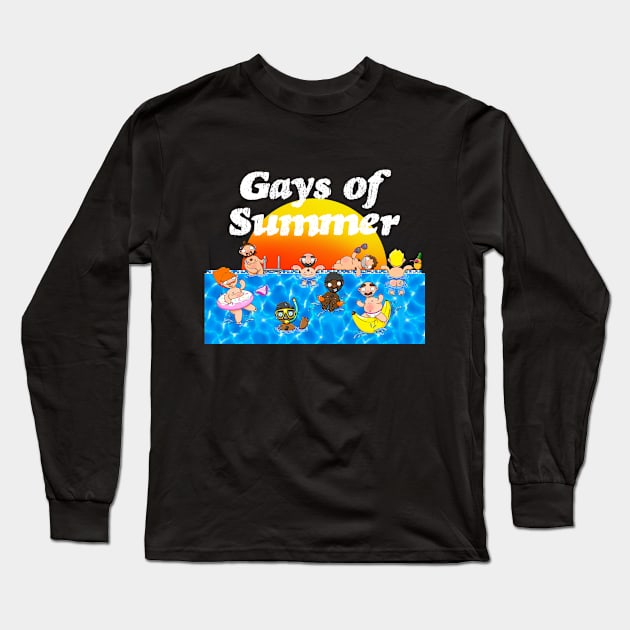 Gays of Summer Long Sleeve T-Shirt by LoveBurty